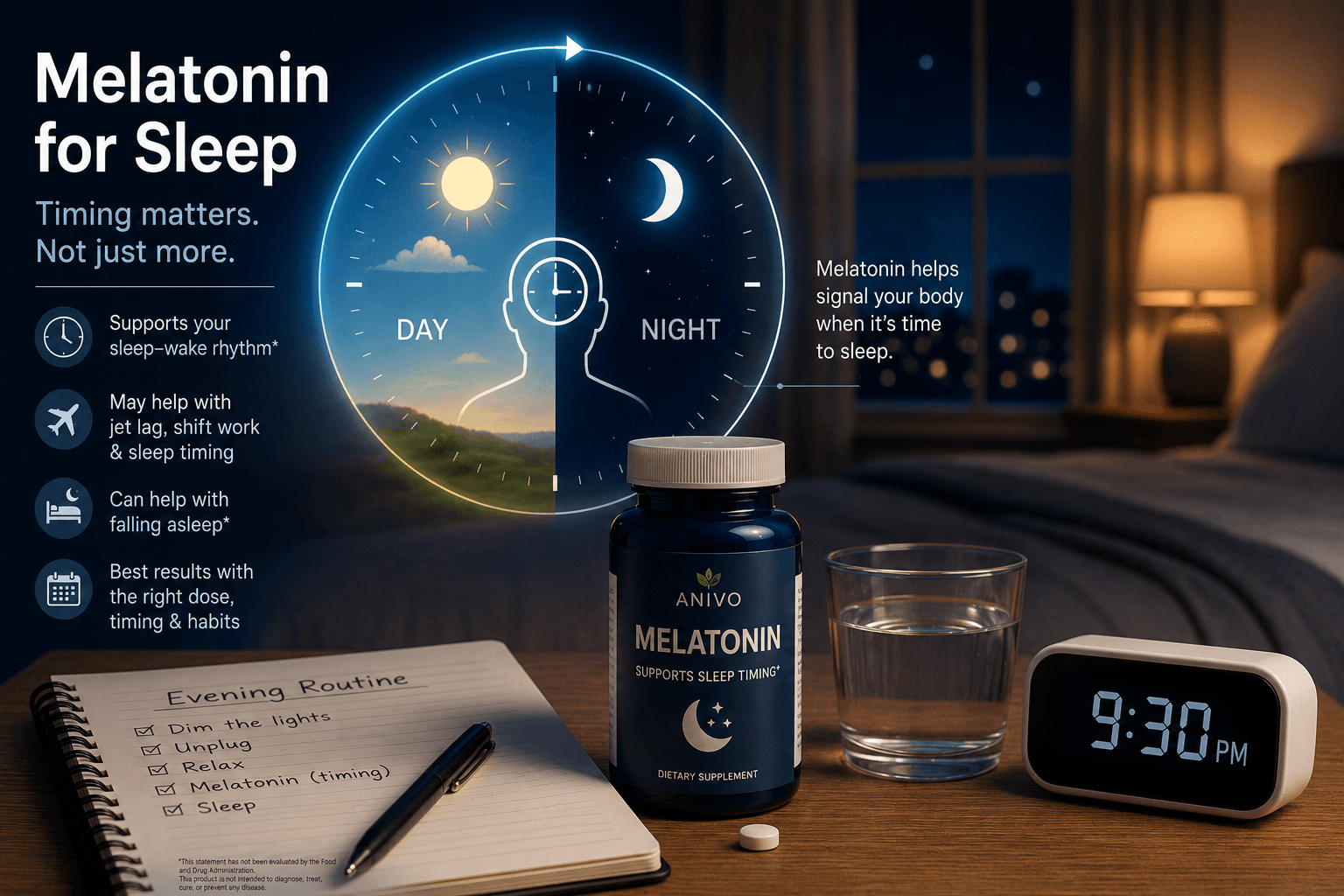 Melatonin for Sleep: What It May Help With and What to Consider
