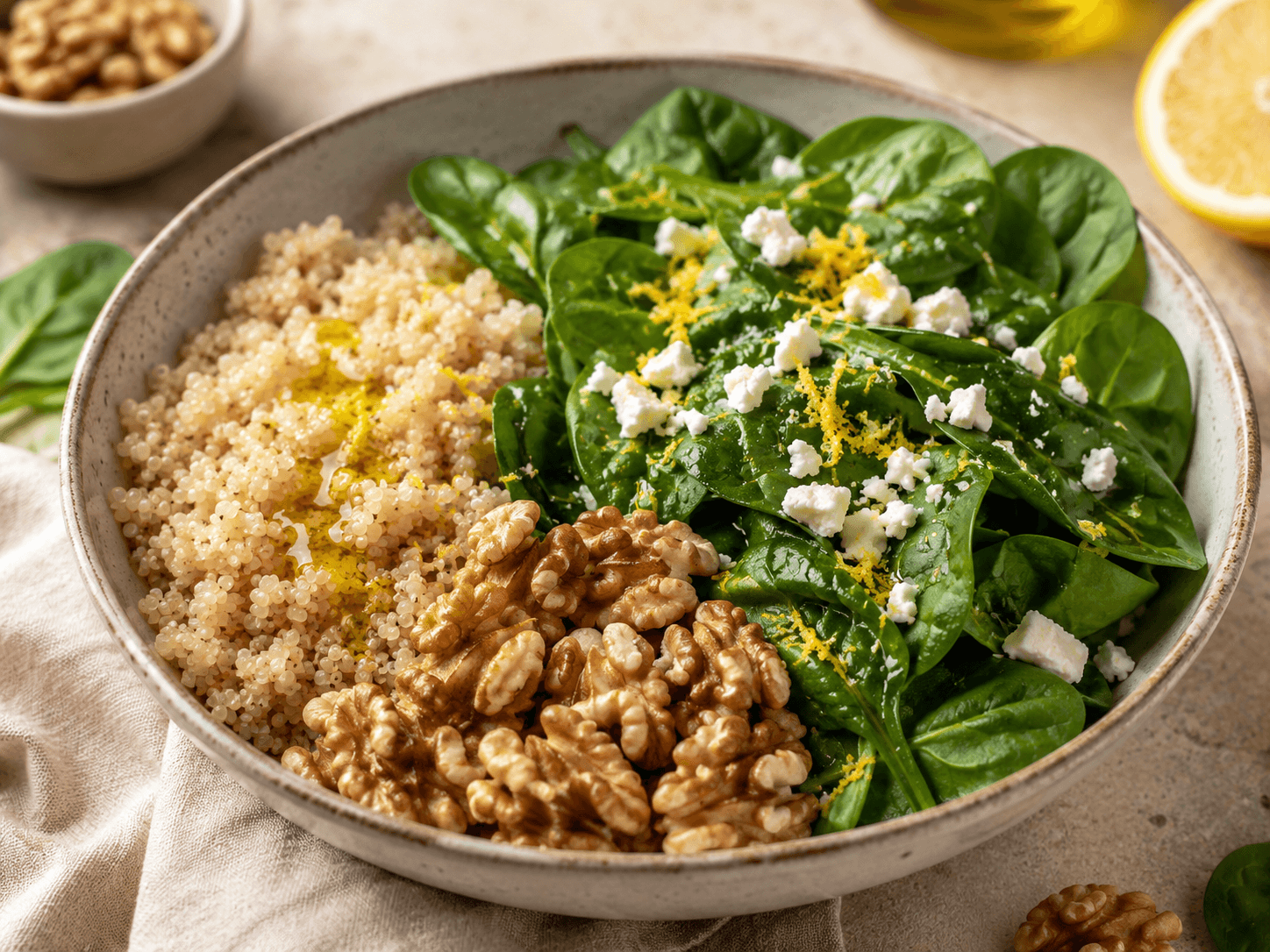 Grounding Walnut & Spinach Grain Bowl