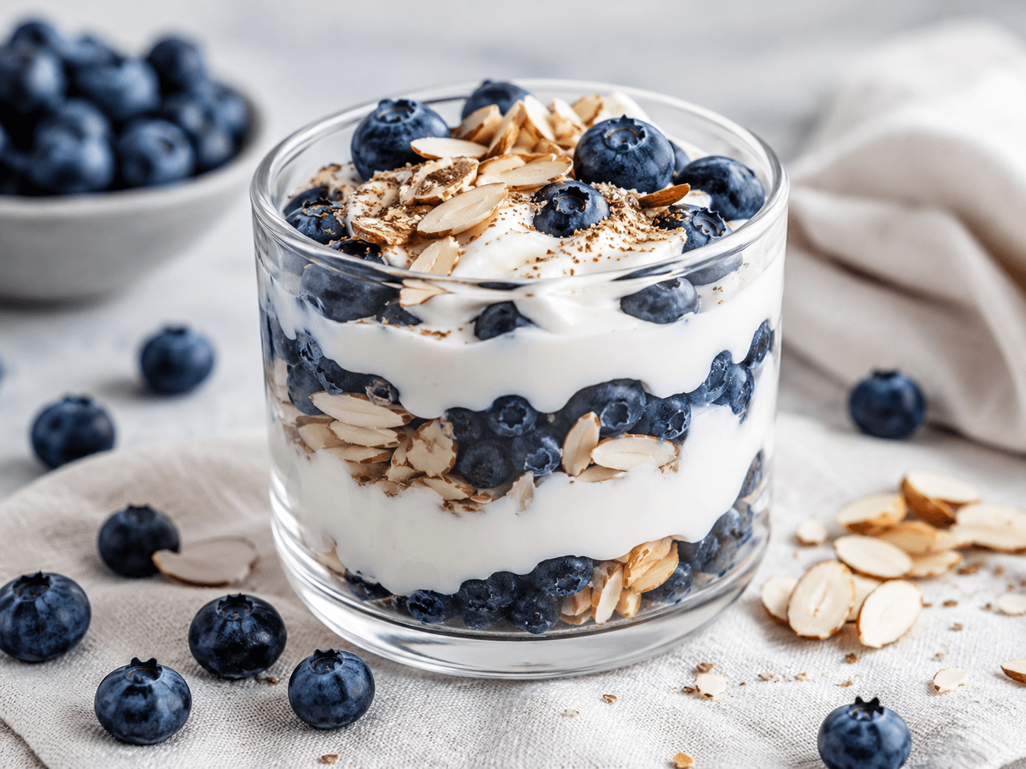 Indigo Berry & Almond Morning Parfait