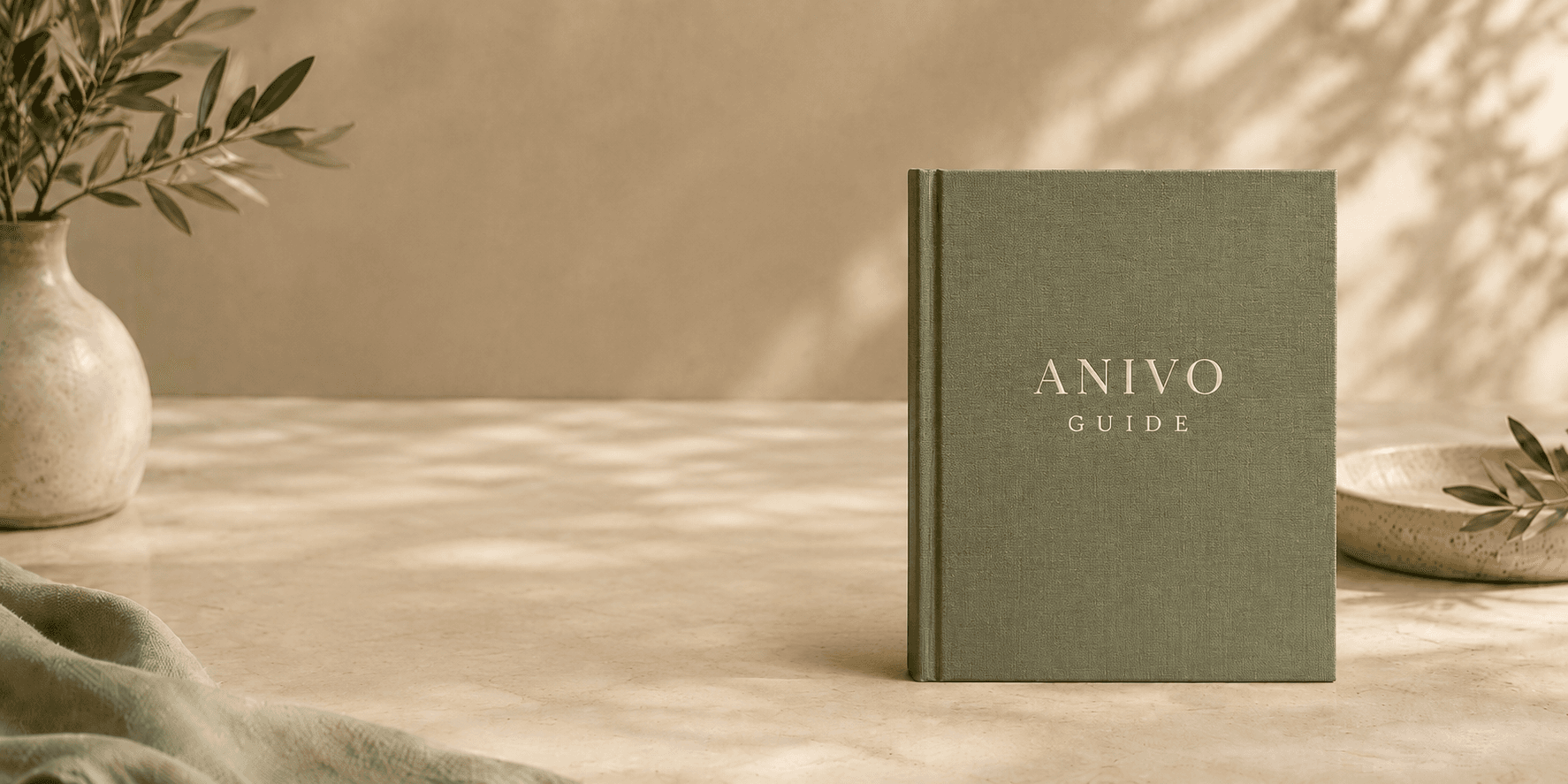 ANIVO Guide — closed notebook