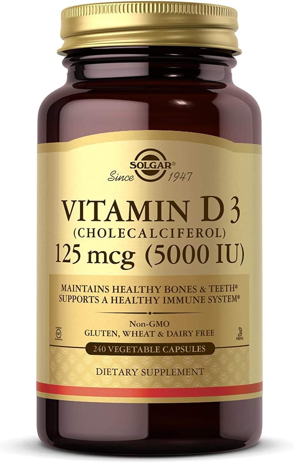 Vitamin D3 5000 IU Vegetable Capsules
